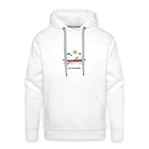 I Like Sailing More Solid Hoodie