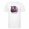 keep-calm hippo funny fitted poly-cotton t-shirt