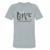 never-give-up nothing impossible tri-blend t-shirt