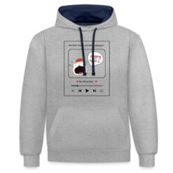 The Best Way To Spread Christmas Is Contrast Hoodie