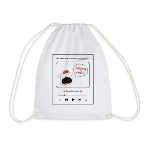 The Best Way To Spread Christmas Is Drawstring Bag