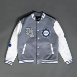 Hasta Muerte 'Born to hustle Letterman' Varsity Jacket