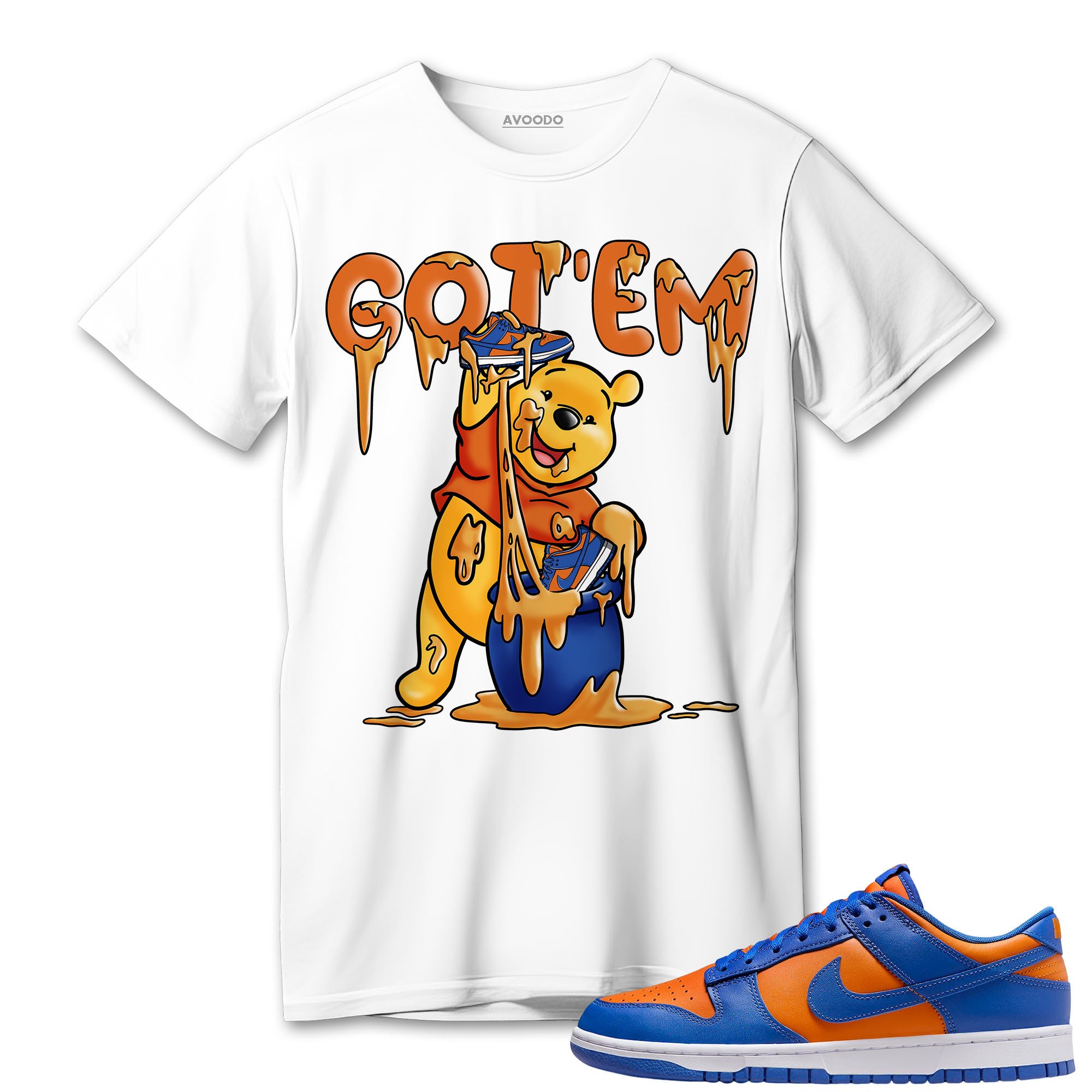 Dunk Low Knicks T-Shirt Match Got Em Winnie The Pooh