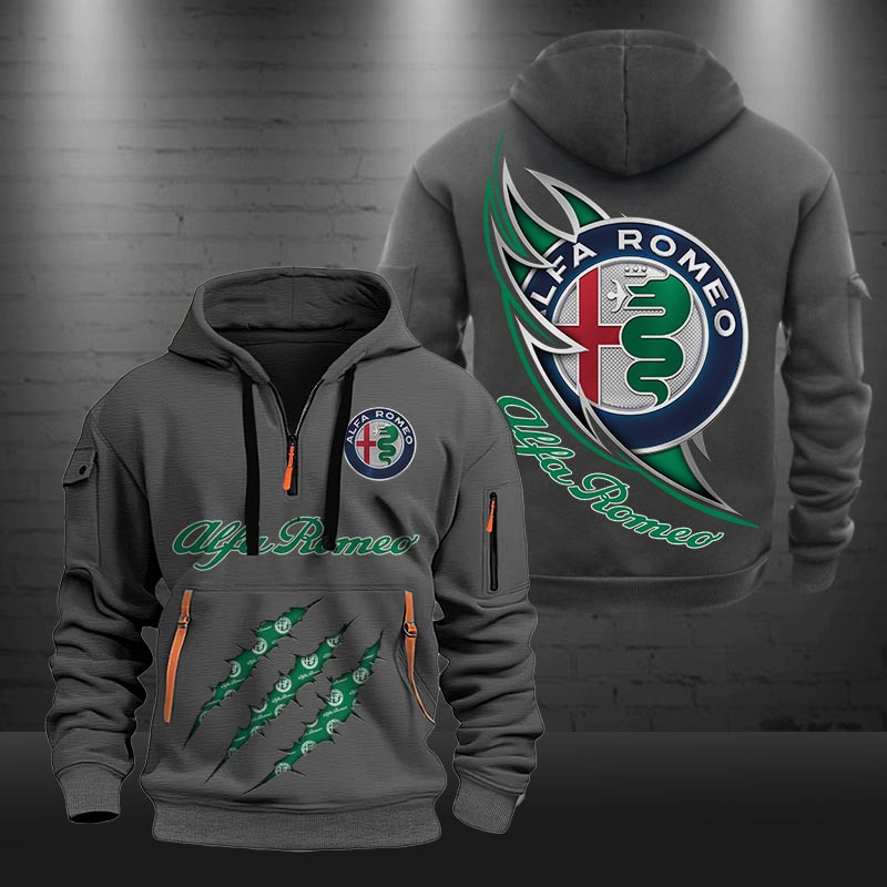 Alfa Romeo DMHT0419 Zip Hoodie Multicolor