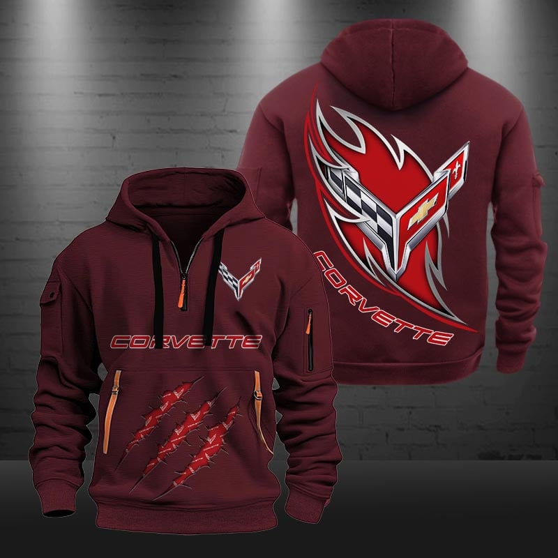 Chevrolet Corvette DMHT0431 Zip Hoodie Multicolor