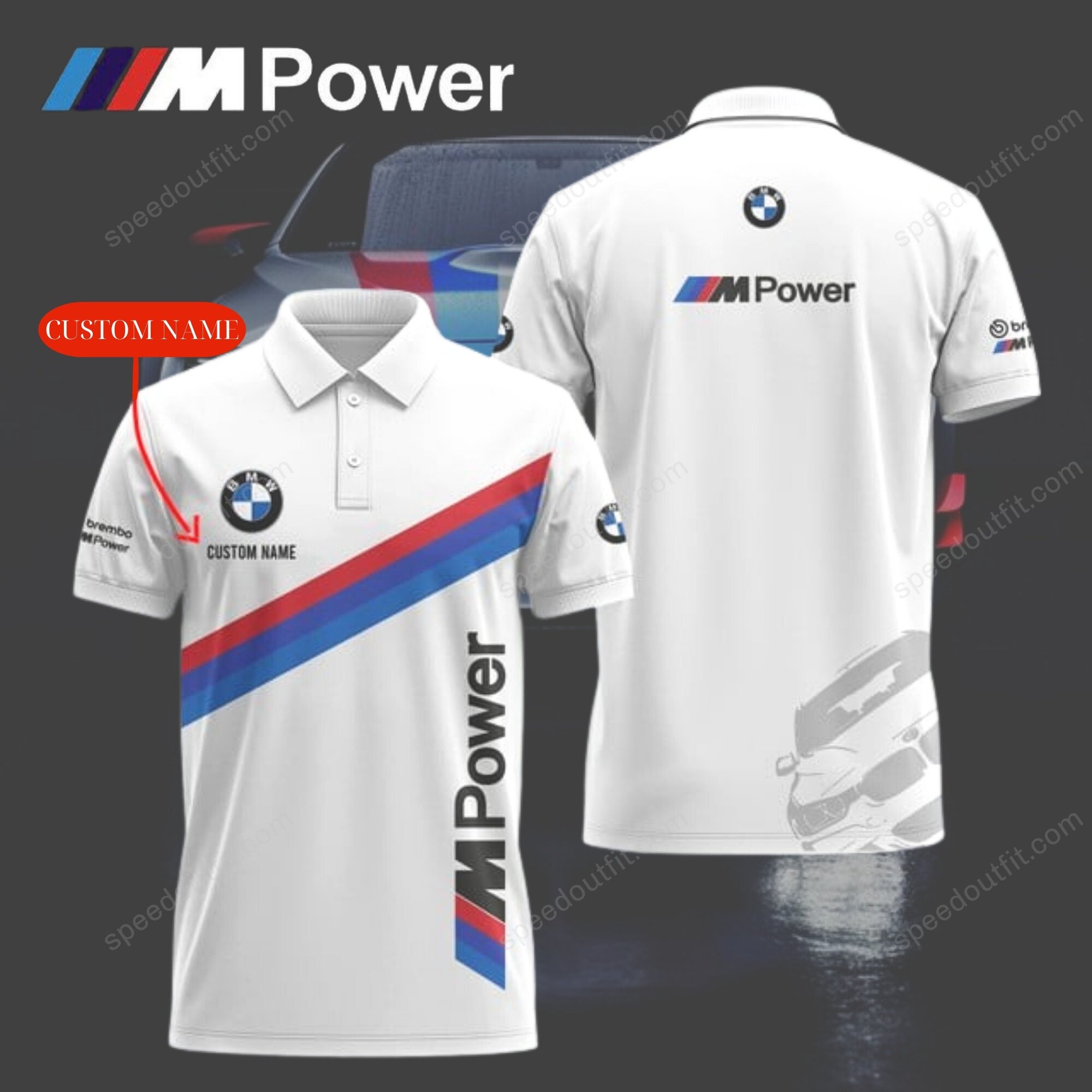 High Quality Customize Printed Men Polo Shirt BMW-030716