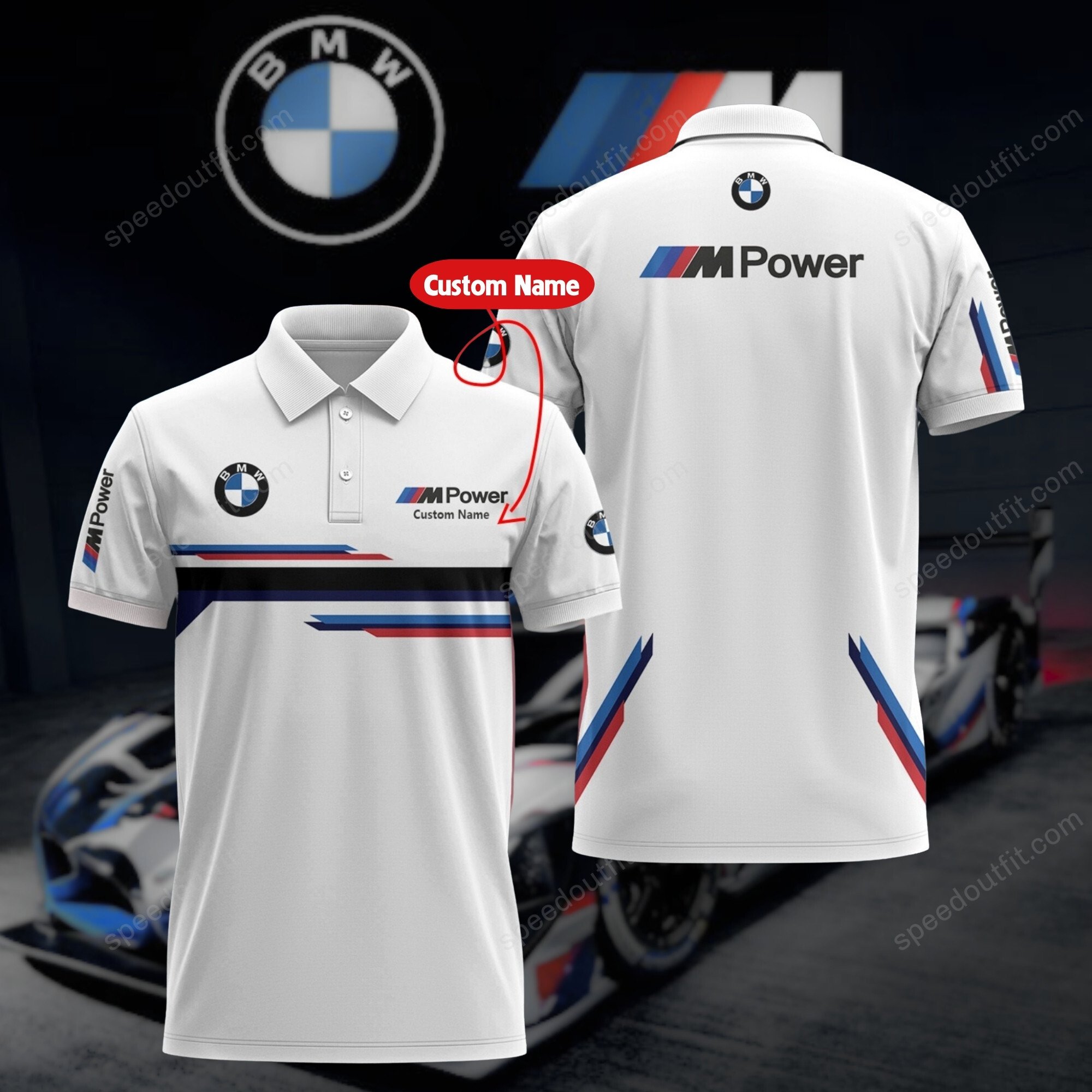 High Quality Customize Printed Men Polo Shirt BMW-030718