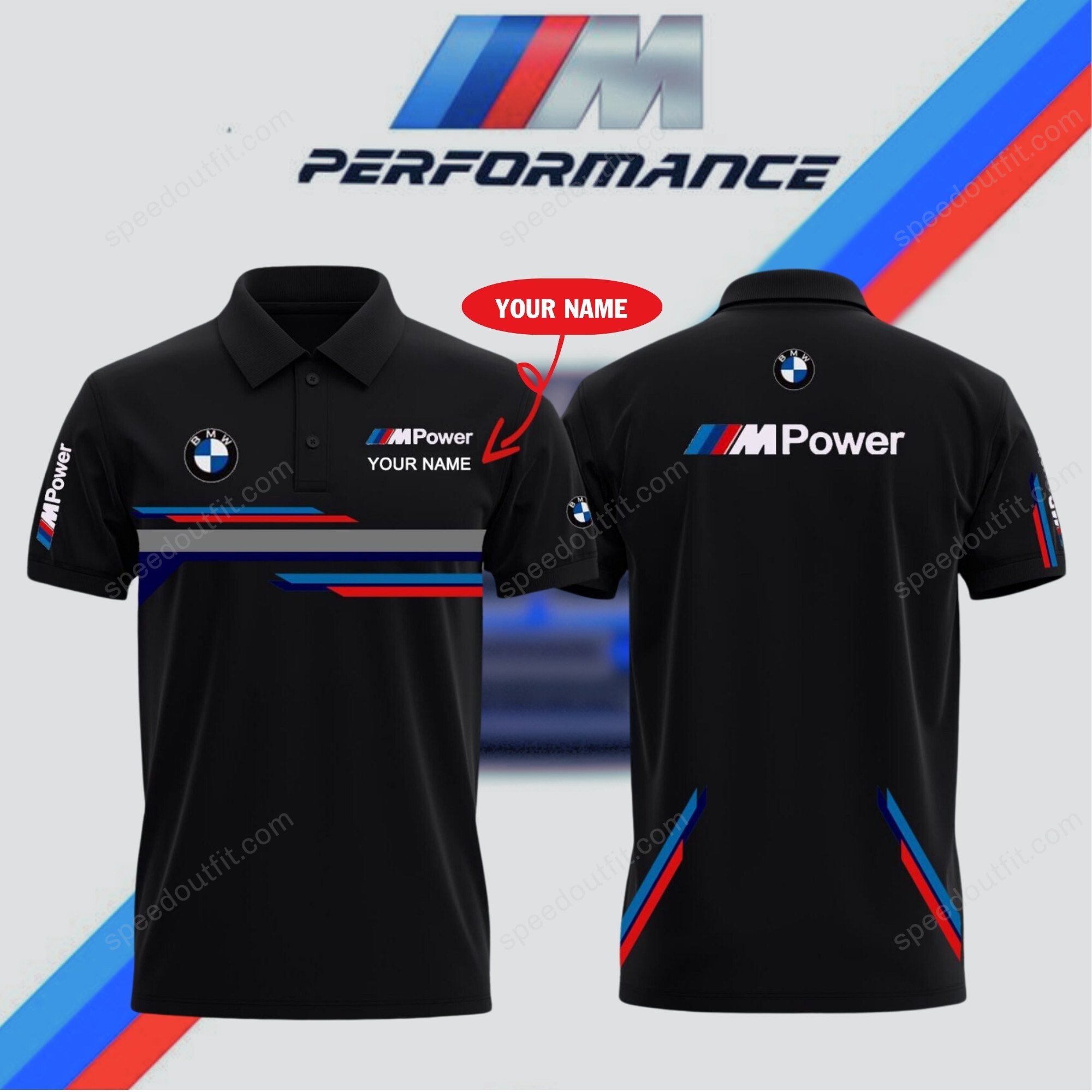 High Quality Customize Printed Men Polo Shirt BMW-PO-030717