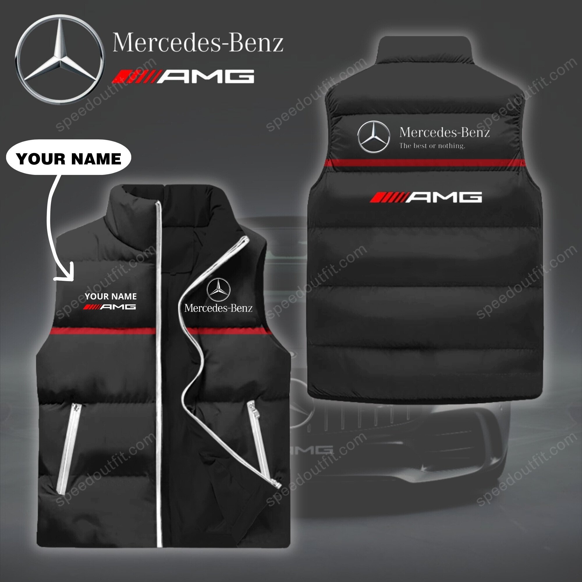 High Quality Printed Customize Men Sleeveless Down Jacket MER-C290-0281809