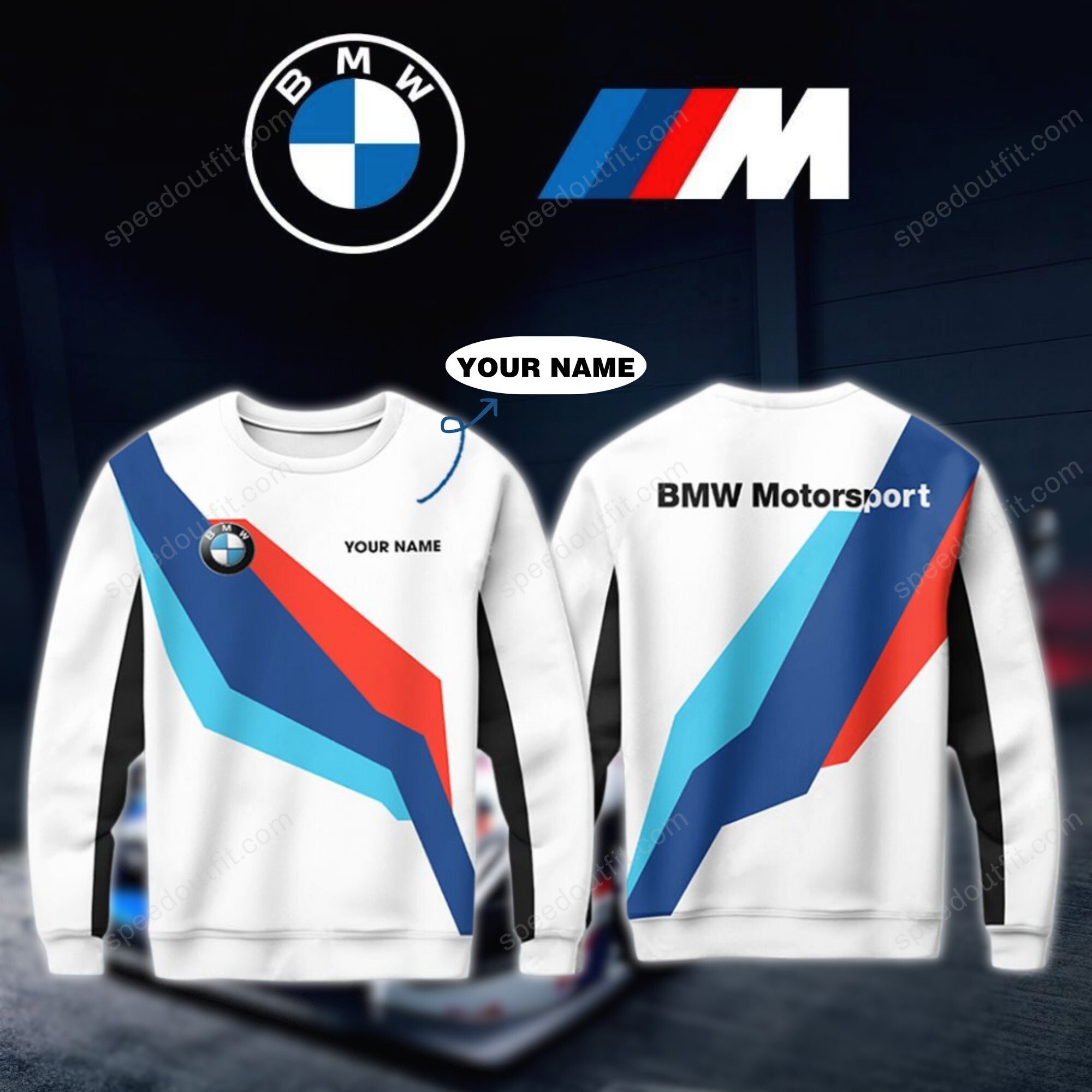 High Quality Printed Customize Men Sweatshirt BMW-WY-12088052