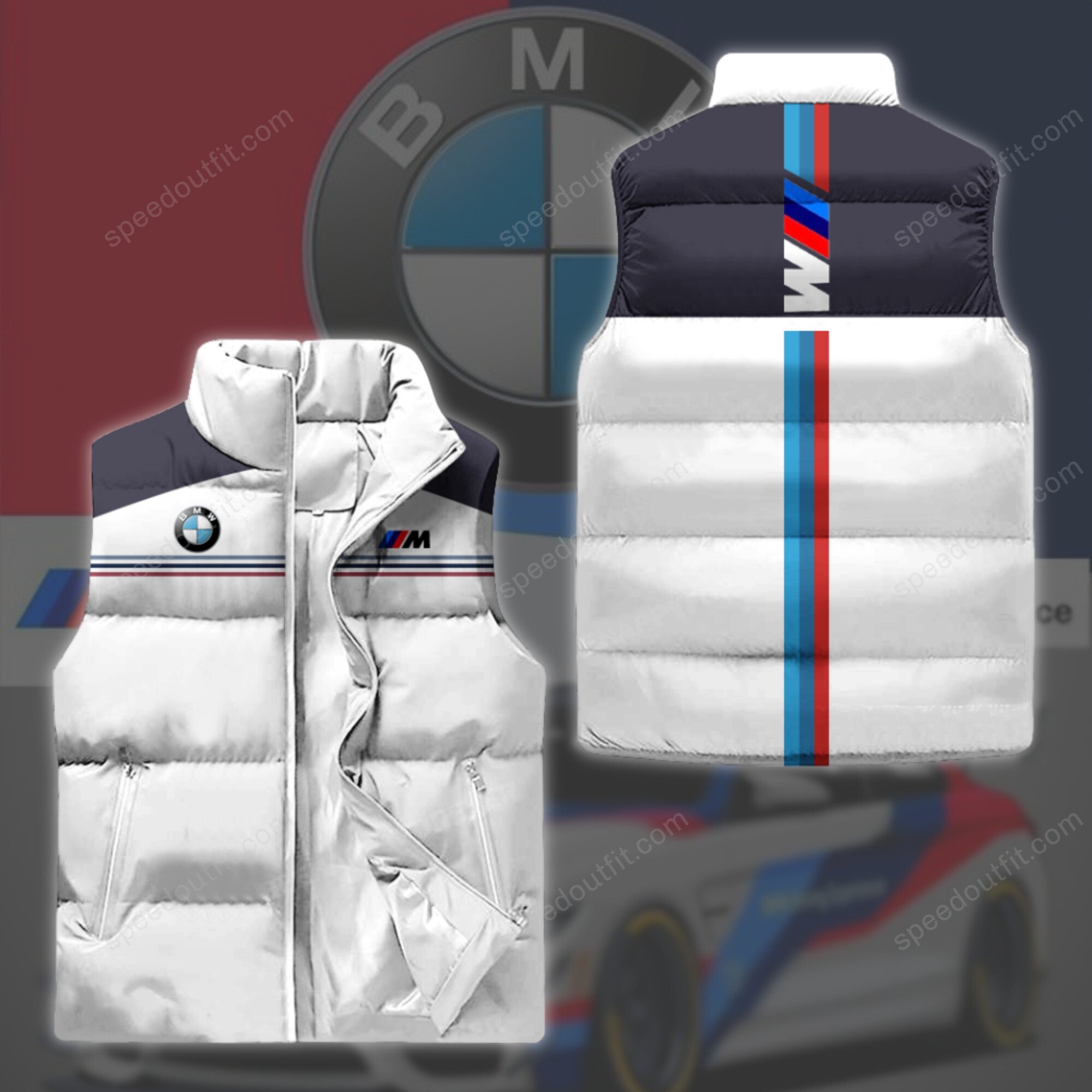 High Quality Printed Men Sleeveless Down Jacket BMW-C290-11102020