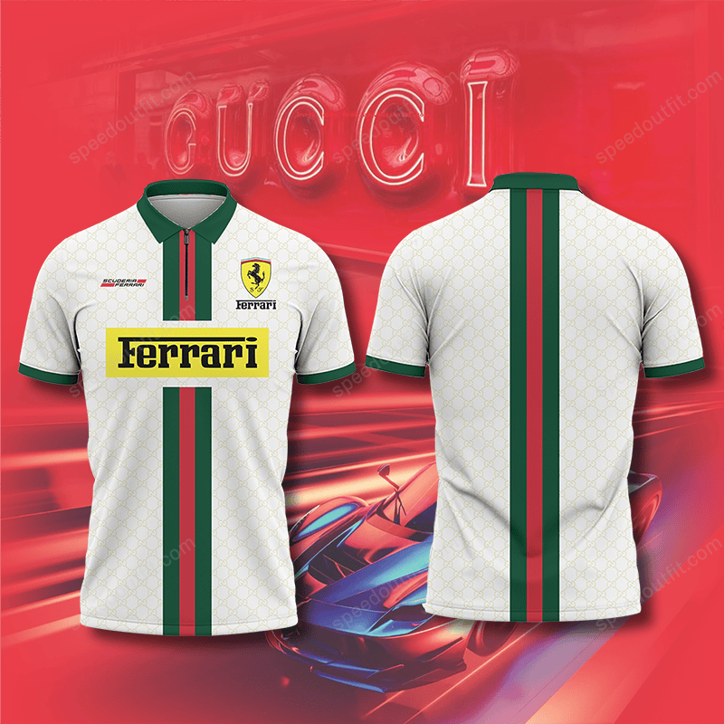 High Quality Printed Men Zip-Polo-Shirt-TT2406171246
