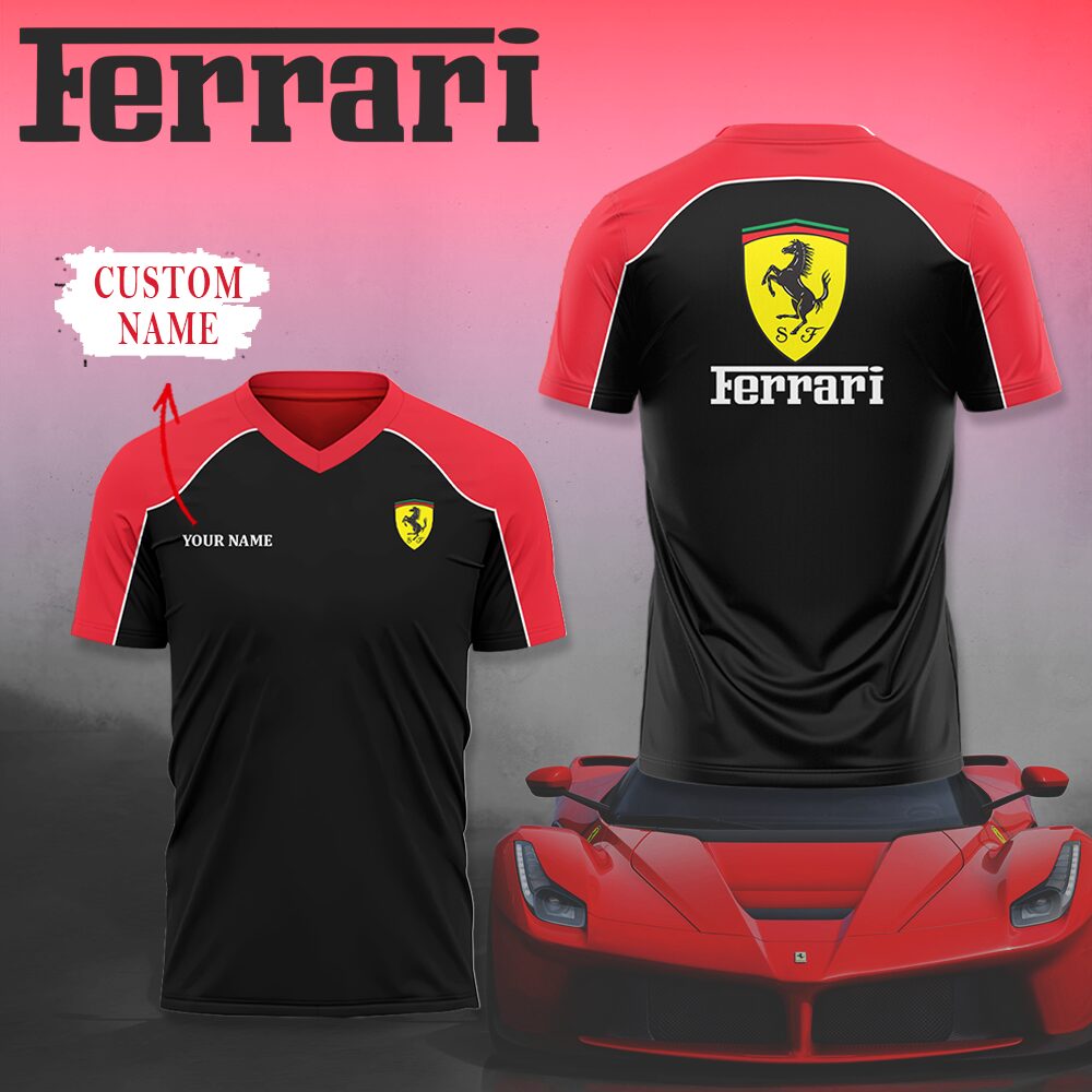 High Quality Printed Men's 3D V-Neck T-Shirt-TM2408122975VTX
