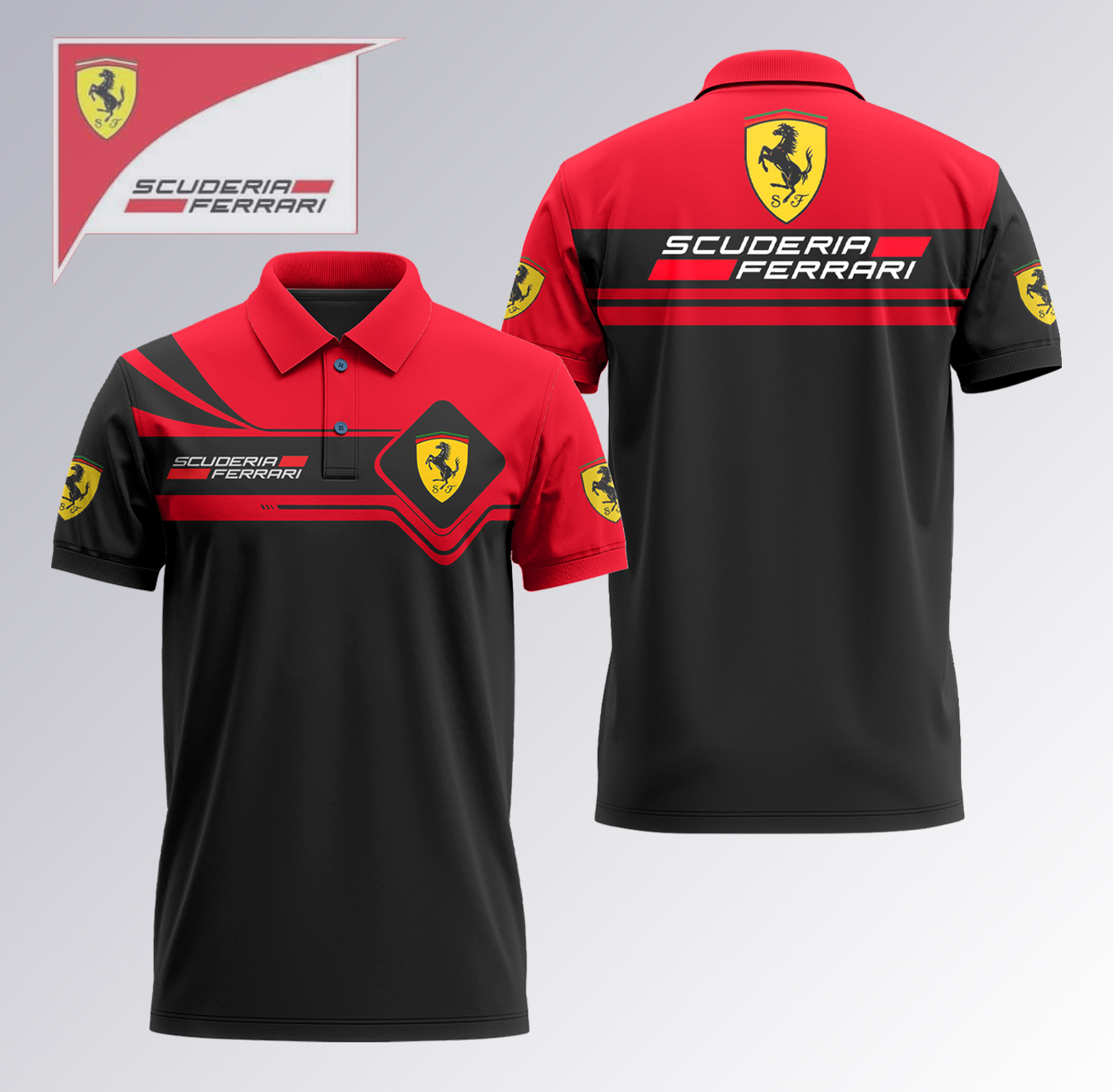 High Quality Printed Men's Polo Shirt VA240522469GPO