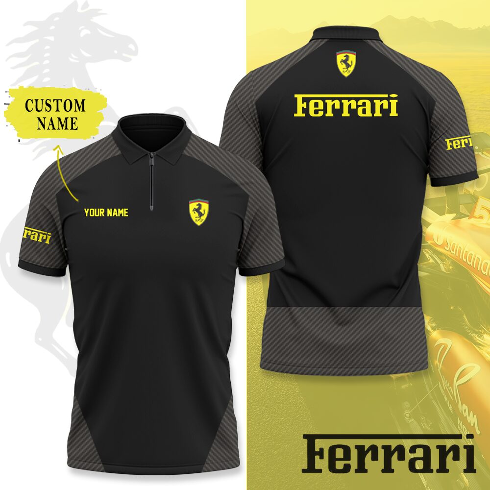High Quality Printed Men's Zip-Polo-Shirt-TM2409033890ZPO
