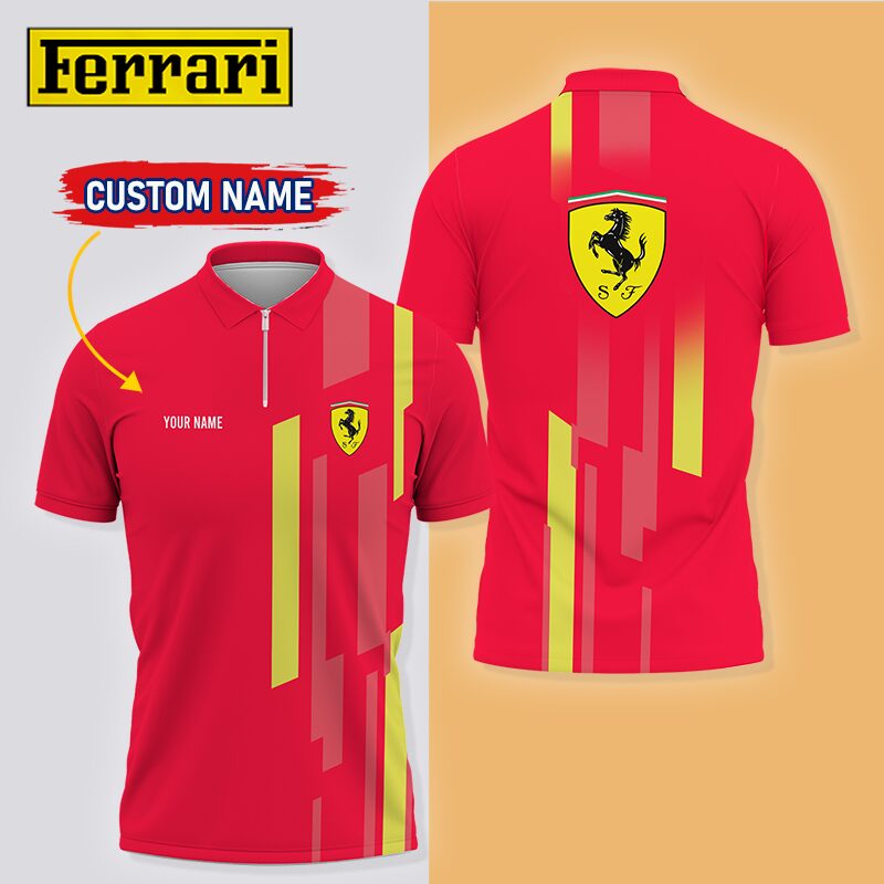 High Quality Printed Men's Zip-Polo-Shirt-VA2408213360ZPO