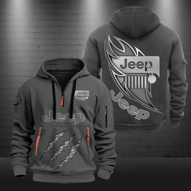 Jeep DMHT0452 Zip Hoodie Multicolor