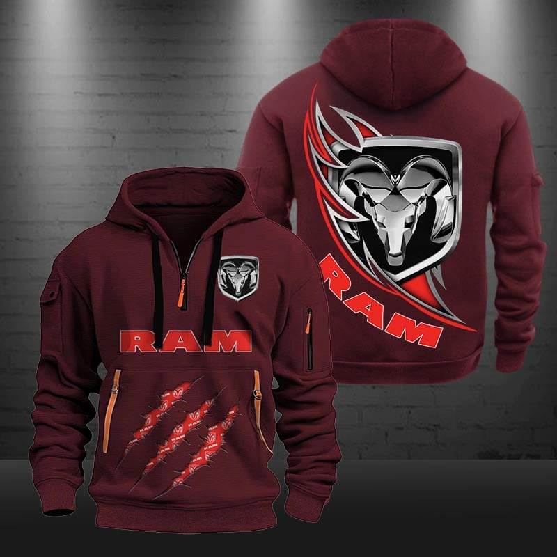 Ram truck DMHT0474 Zip Hoodie Multicolor