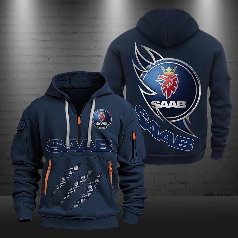 Saab DMHT0477 Zip Hoodie Multicolor